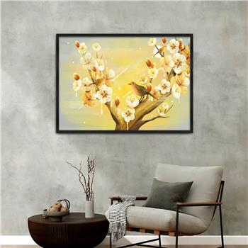 Aluminium Omlijste Natuur Thema Geharde Glasschilderij 156