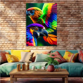 Dikey Doğa Temalı Cam Tablo 405