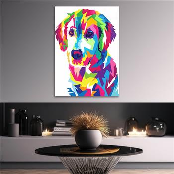 Dikey Sanat Temalı Cam Tablo 446