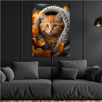 Dikey Doğa Temalı Cam Tablo 421