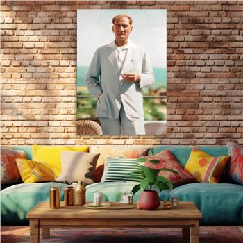 Dikey VatanTemalı Cam Tablo 237