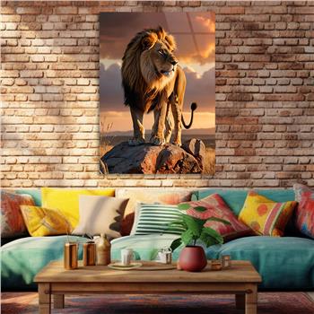 Dikey Doğa Temalı Cam Tablo 340