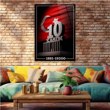 Dikey VatanTemalı Cam Tablo 129