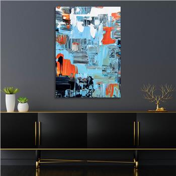 Kunst Thema auf bedrucktem Glas