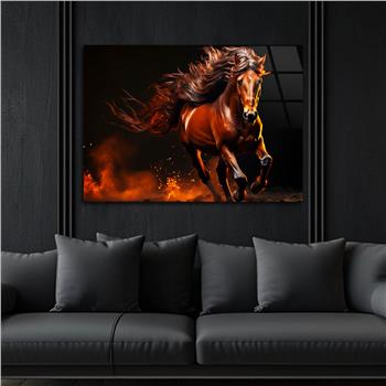 Yatay Doğa Temalı Cam Tablo 542