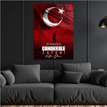 Dikey VatanTemalı Cam Tablo 153