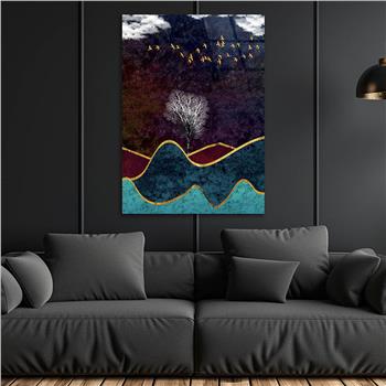 Kunst Thema auf bedrucktem Glas