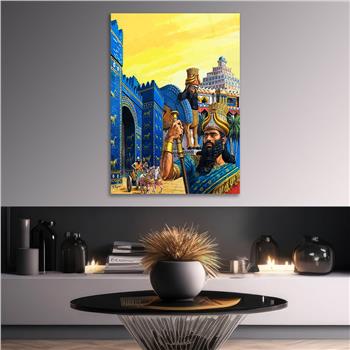 Kunst Thema auf bedrucktem Glas