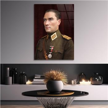 Dikey VatanTemalı Cam Tablo 294