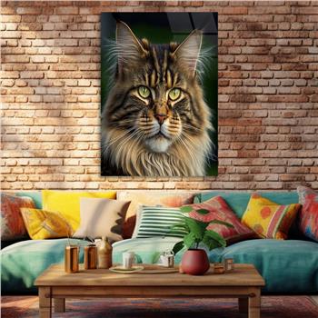 Dikey Doğa Temalı Cam Tablo 280