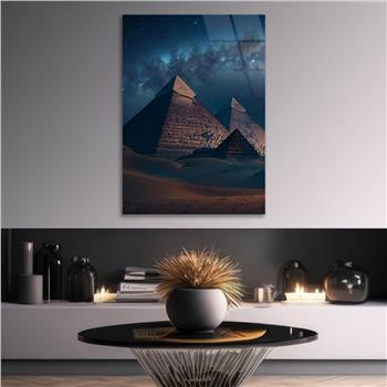 Dikey Doğa Temalı Cam Tablo 263