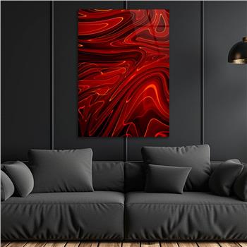 Dikey Sanat Temalı Cam Tablo 502