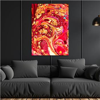 Dikey Sanat Temalı Cam Tablo 465