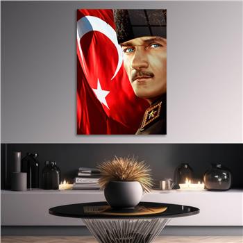 Dikey VatanTemalı Cam Tablo 275