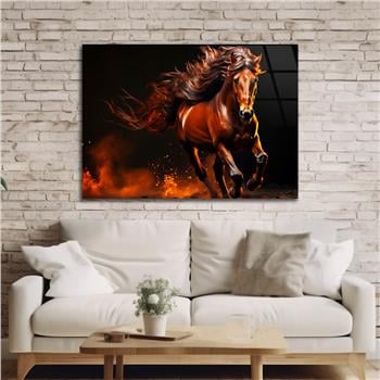 Yatay Doğa Temalı Cam Tablo 542