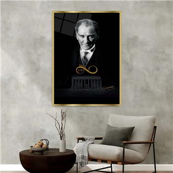 لوحة زجاجية وطني مع اطار ألمنيوم