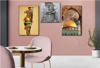 Ensemble de Tableaux et d’horloge 2 pièce sur le thème religieux