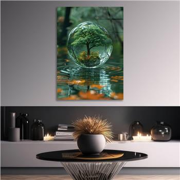 Kunst Thema auf bedrucktem Glas 303