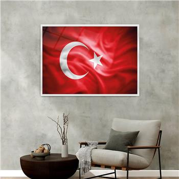 Aluminum-Framed National-Themed Tempered Glass Wall Art 053