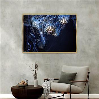 bedrucktes Glas mit Aluminiumrahmen und Kunst Themen 