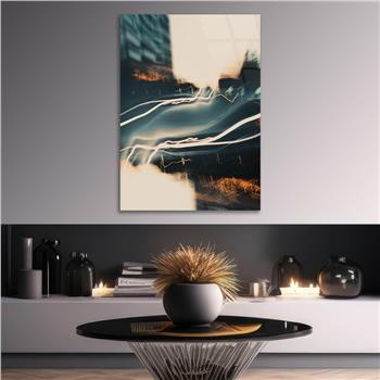 Kunst Thema auf bedrucktem Glas