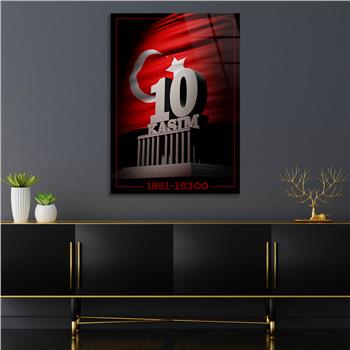 Dikey VatanTemalı Cam Tablo 130