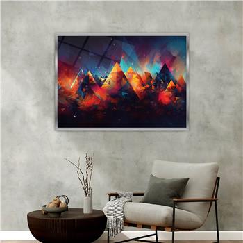 Aluminium Omlijste Kunst Thema Geharde Glasschilderij 054