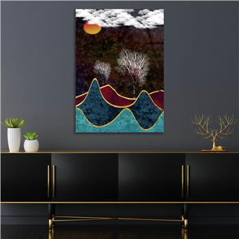 Kunst Thema auf bedrucktem Glas