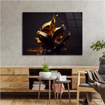 Horizontal Art-Themed Tempered Glass Wall Art 376