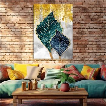 Dikey Sanat Temalı Cam Tablo 333