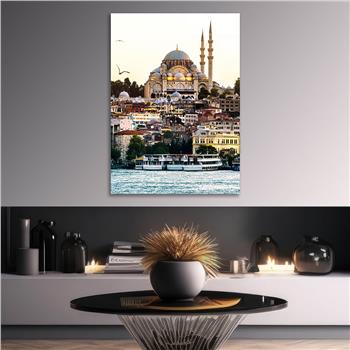 Dikey Dini Temalı Cam Tablo 236