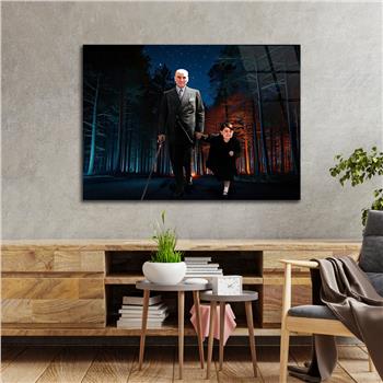 Yatay Vatan Temalı Cam Tablo 152