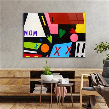 Kunst Thema auf bedrucktem Glas 443