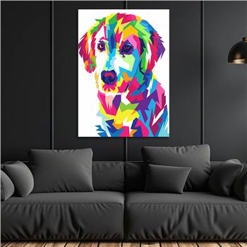 Dikey Sanat Temalı Cam Tablo 446