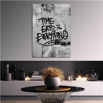 Dikey Sanat Temalı Cam Tablo 493