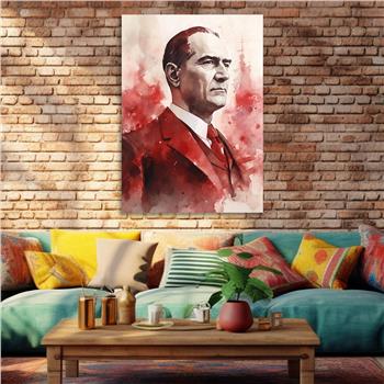 Dikey VatanTemalı Cam Tablo 165