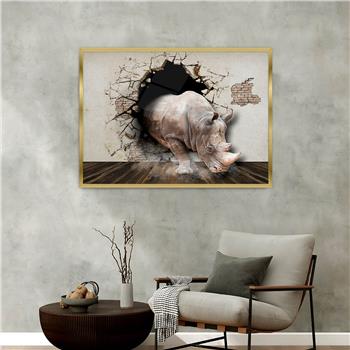 bedrucktes Glas mit Aluminiumrahmen und Natur Themen 