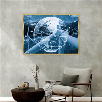 Aluminium Omlijste Kunst Thema Geharde Glasschilderij 047