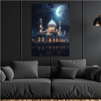 Dikey Dini Temalı Cam Tablo 252