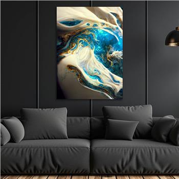 Dikey Sanat Temalı Cam Tablo 559