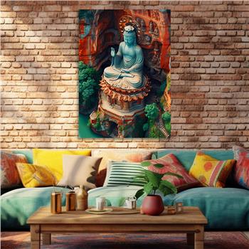 Dikey Doğa Temalı Cam Tablo 289