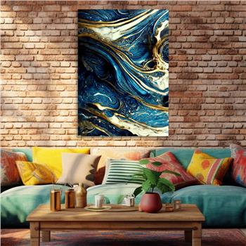 Dikey Sanat Temalı Cam Tablo 557