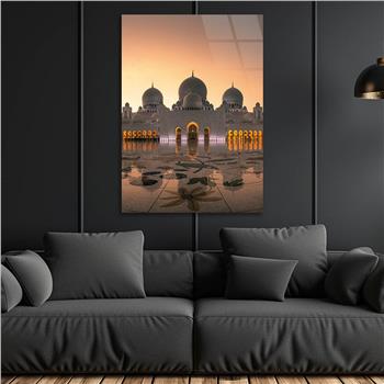 ŞEYH ZAYED CAMİİ GÖRSELLİ CAM TABLO