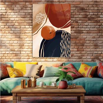 Kunst Thema auf bedrucktem Glas