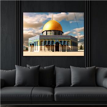 Yatay Dini Temalı Cam Tablo 172