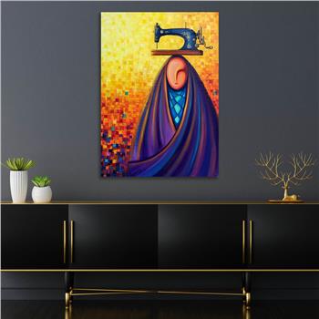 Kunst Thema auf bedrucktem Glas