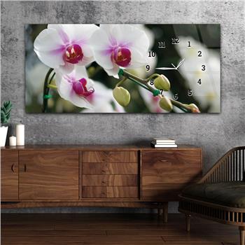 Horizontaal, Aan De Zijkant Voorzien Van Een Klok, Kunst en Natuur Thema Gehard Glasschilderij 200