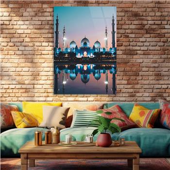 ŞEYH ZAYED CAMİİ GÖRSELLİ CAM TABLO