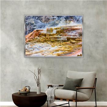 bedrucktes Glas mit Aluminiumrahmen und Natur Themen 