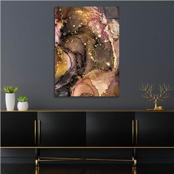 Dikey Sanat Temalı Cam Tablo 315